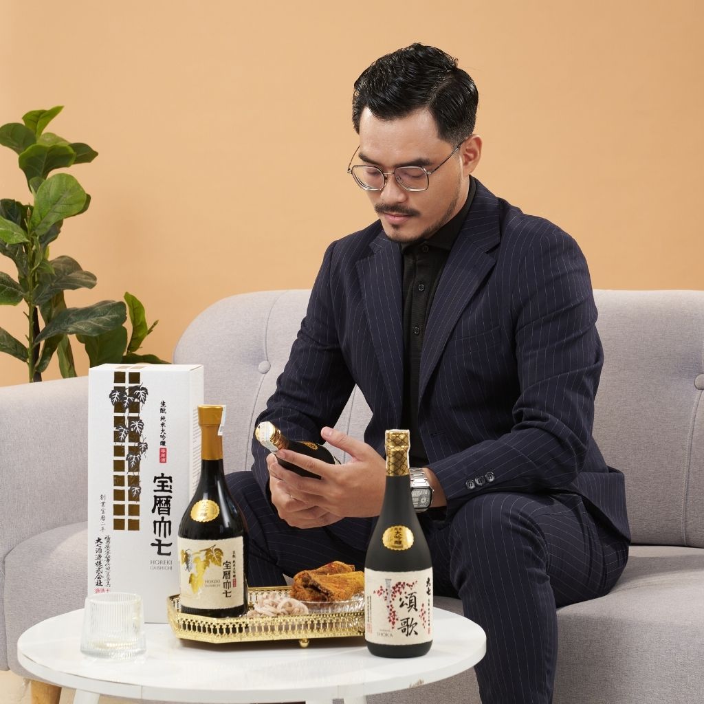 Hộp Quà Rượu Sake Kimoto Horeki Daishichi 16% 720ml