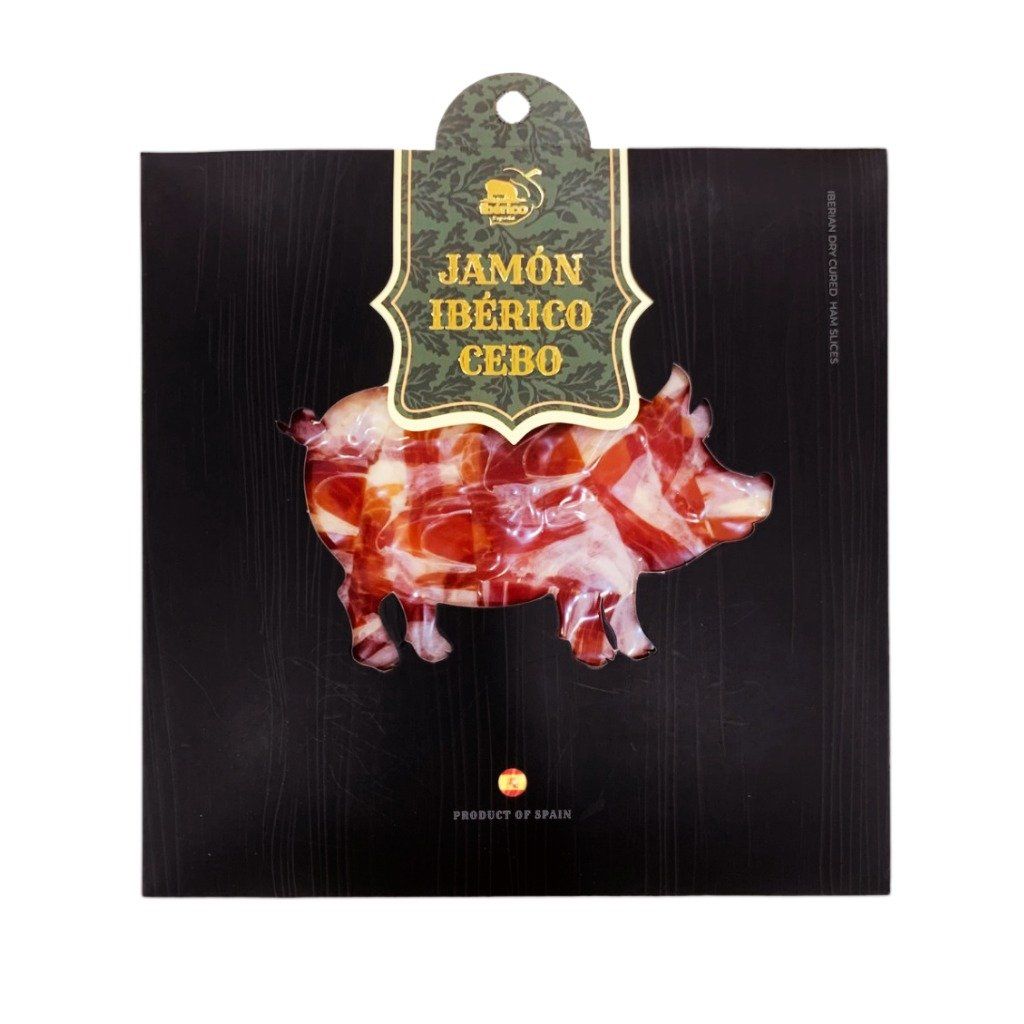 Đùi Sau Heo Muối Iberico Cebo 24 Tháng Gói Cắt Lát 50g/100g