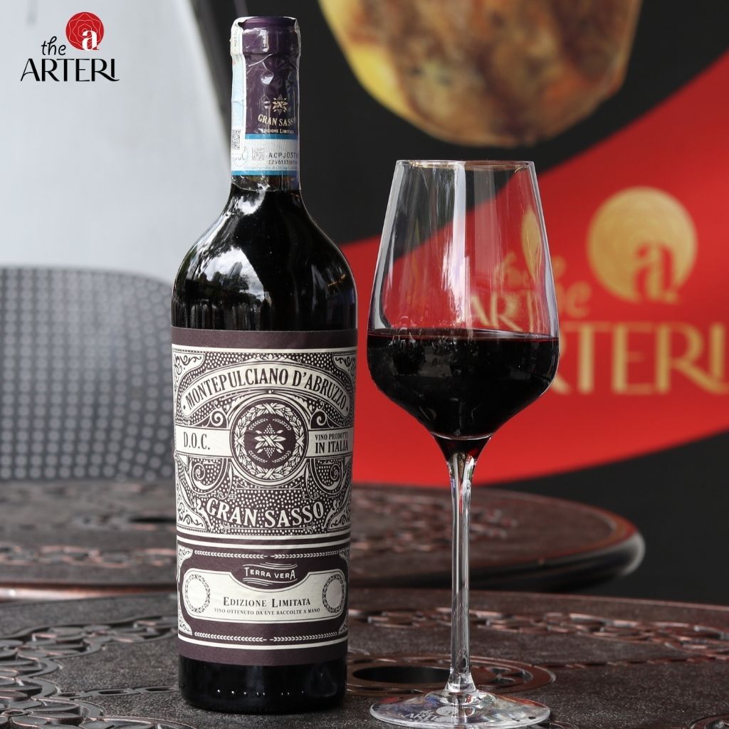 Rượu Vang Đỏ Gran Sasso Montepulciano D'Abruzzo D.O.C 2021 750ml Vang Ý