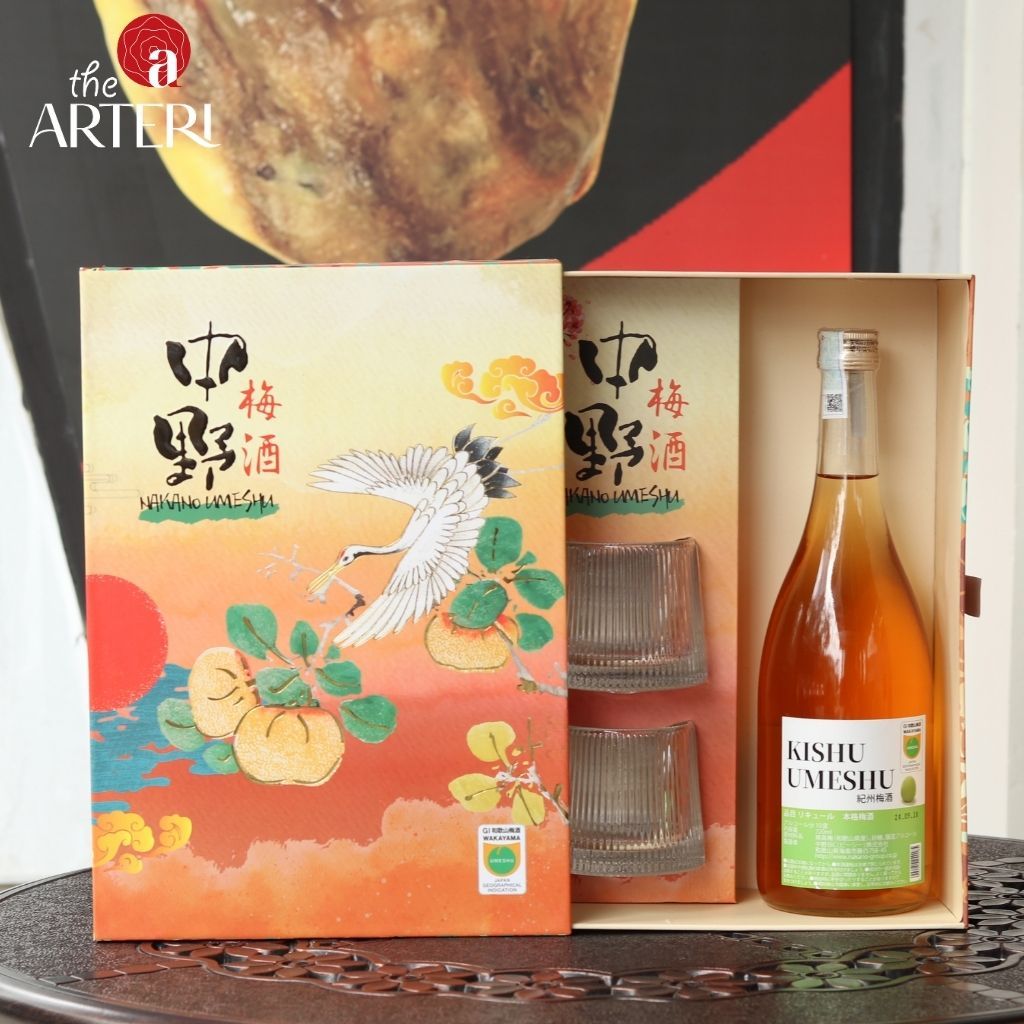 Hộp Quà Rượu Mơ Nhật Bản Nakano Umeshu Vị Truyền Thống Kishu 720ml 12% - Bách Hạc Ngàn Hoa