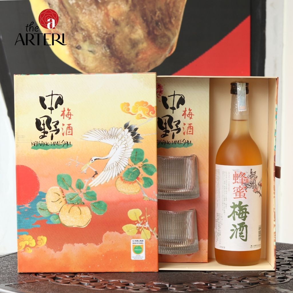 Hộp Quà Rượu Mơ Nhật Bản Nakano Umeshu Mitsu Vị Mật Ong 720ml 12% - Bách Hạc Ngàn Hoa