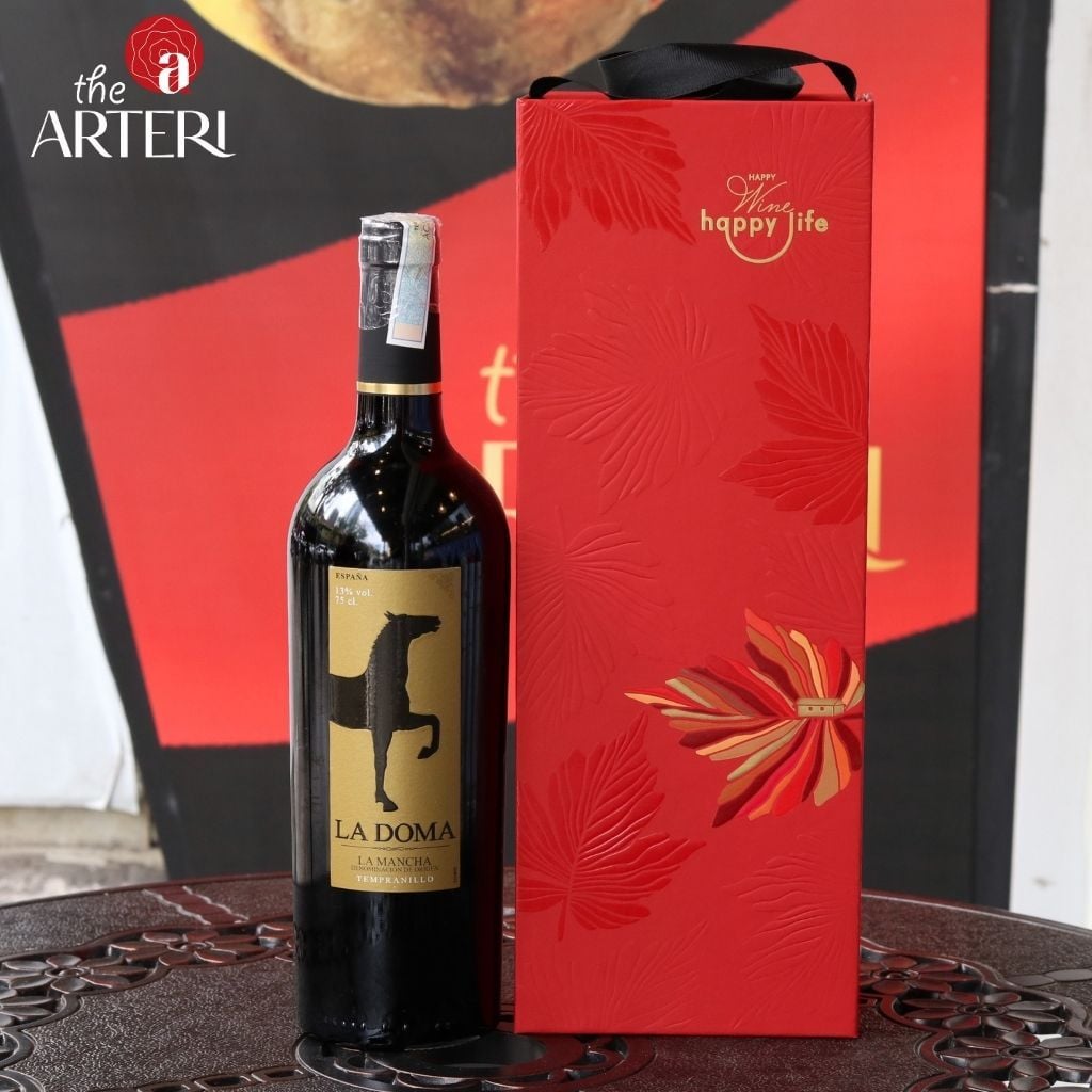 Hộp Quà Rượu Vang Đỏ Ladoma Happy Wine - Happy Life