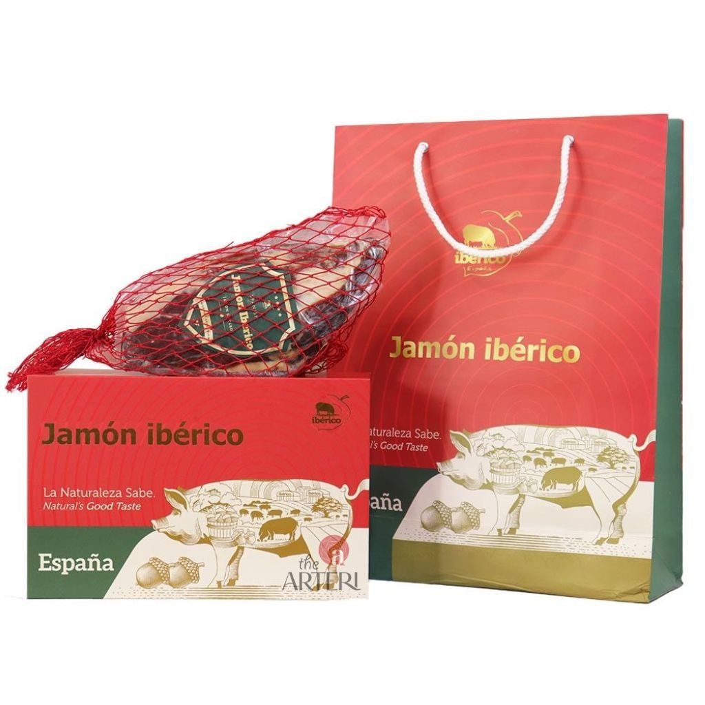 Đùi Sau Heo Muối Iberico Cebo 24 Tháng Không Xương Nguyên Khối DeRaza