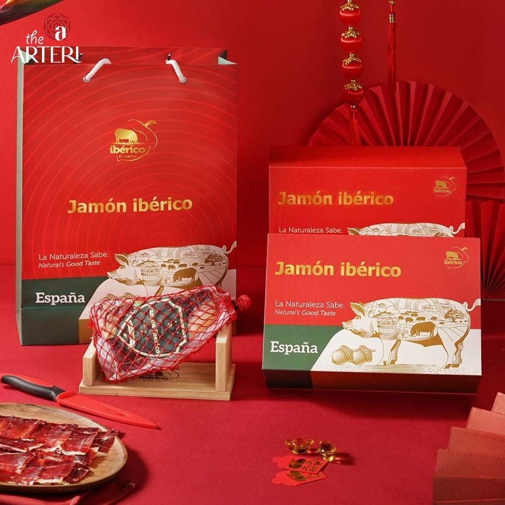 Đùi Sau Heo Muối Iberico Cebo 24 Tháng Không Xương Nguyên Khối DeRaza