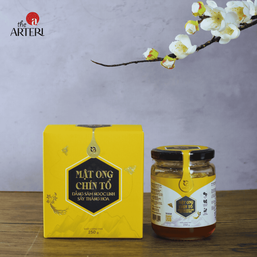 Mật Ong Chín Tổ Đẳng Sâm Ngọc Linh Sấy Thăng Hoa GHONEY 250g