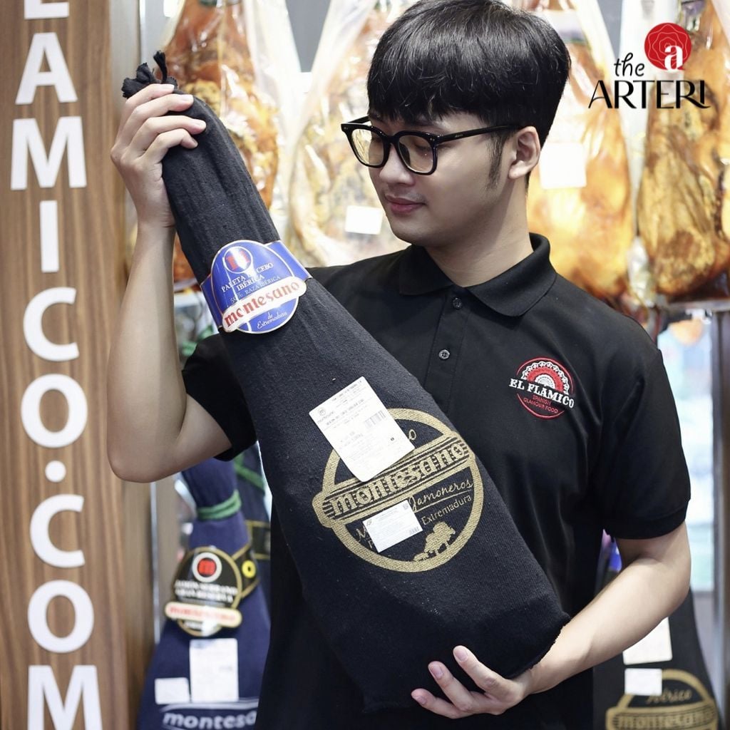 Đùi Trước Heo Muối Iberico Cebo 24 Tháng Có Xương Montesano