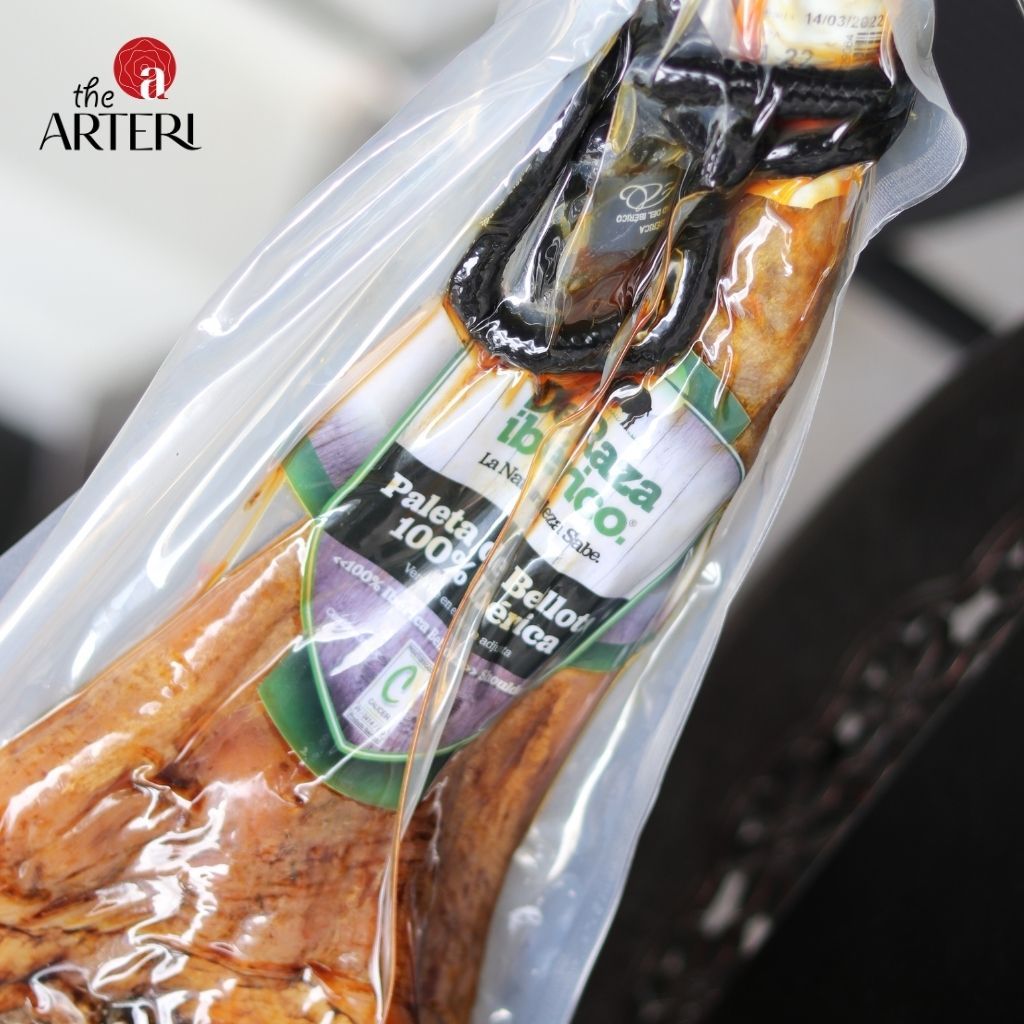 Đùi Trước Heo Muối Iberico Bellota Thuần Chủng 100% 48 Tháng Có Xương DeRaza