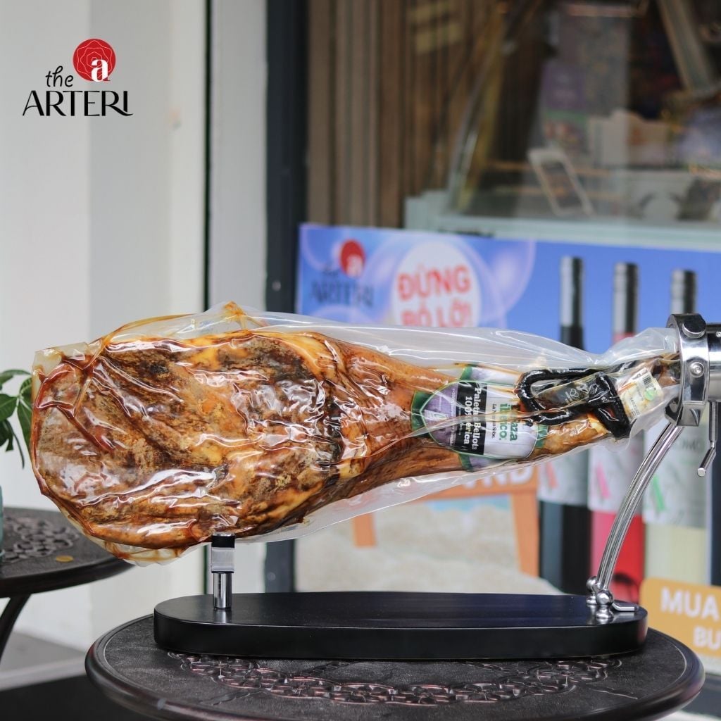 Đùi Trước Heo Muối Iberico Bellota Thuần Chủng 100% 48 Tháng Có Xương DeRaza