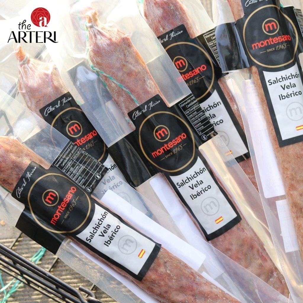 Xúc Xích Iberico Cebo - Salchichon Muối Nguyên Cây (275g) Montesano