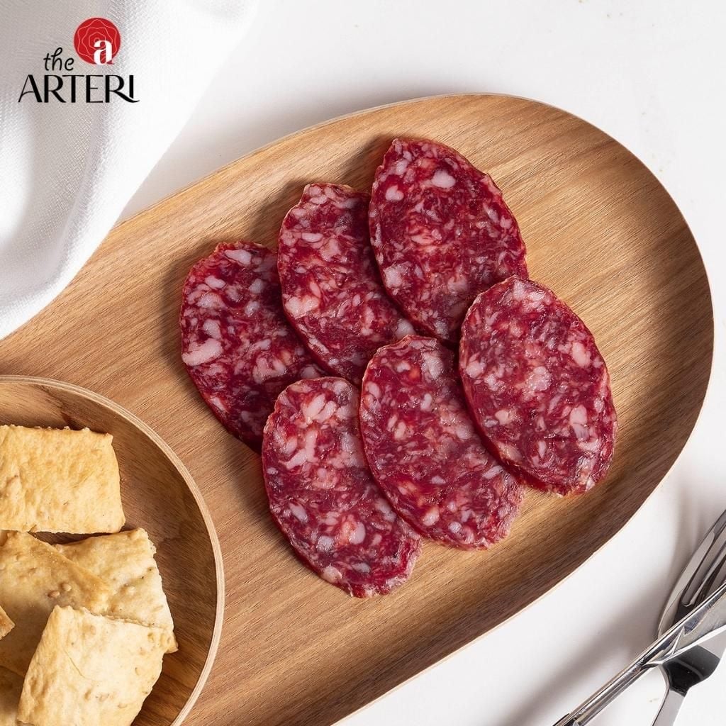 Xúc Xích Iberico Cebo - Salchichon Muối Nguyên Cây (275g) Montesano
