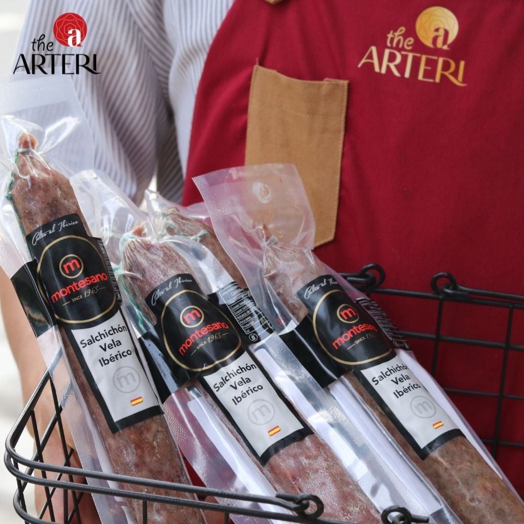 Xúc Xích Iberico Cebo - Salchichon Muối Nguyên Cây (275g) Montesano