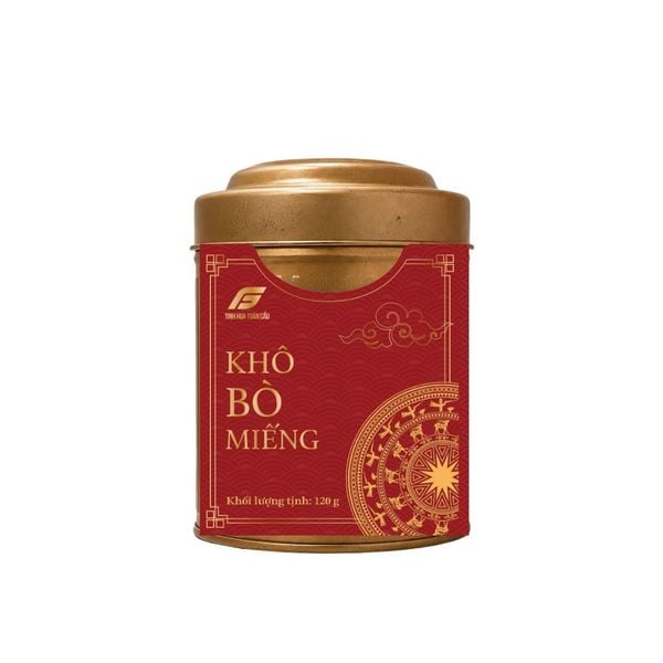 Khô Bò Miếng 120g Hộp Thiếc