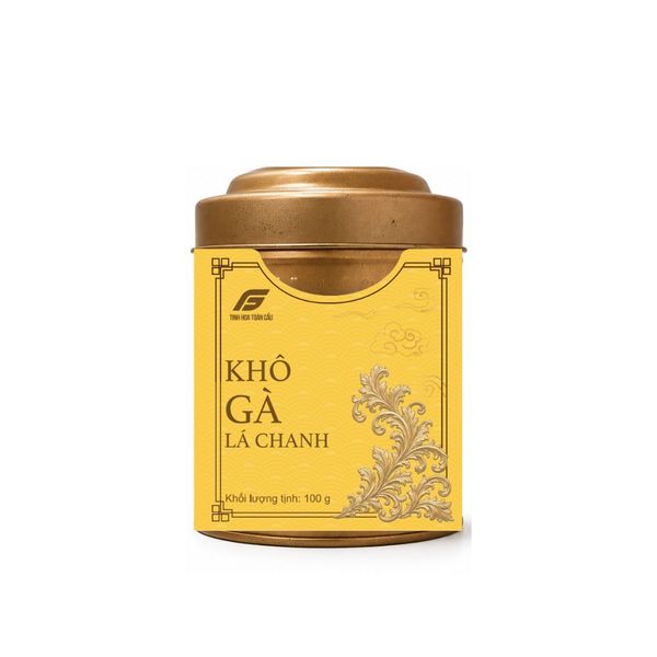 Khô Gà Lá Chanh 100g Hộp Thiếc