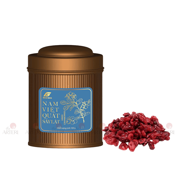 Nam Việt Quất Sấy Lát 120g Hộp Thiếc