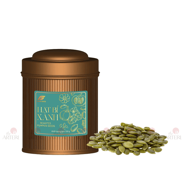 Hạt Bí Xanh 130g Hộp Thiếc