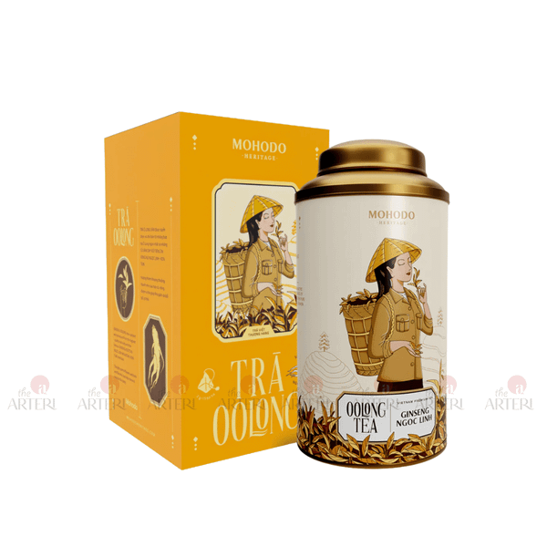 Trà Oolong Sâm Thượng Hạng 100g Hộp Thiếc