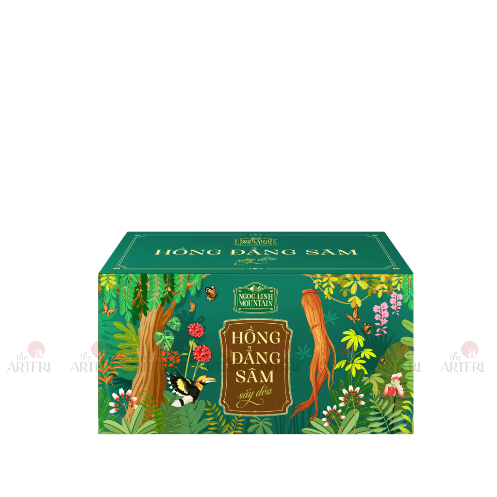 Hồng Đẳng Sâm Sấy Dẻo - Hộp giấy 80g chữ Nhật