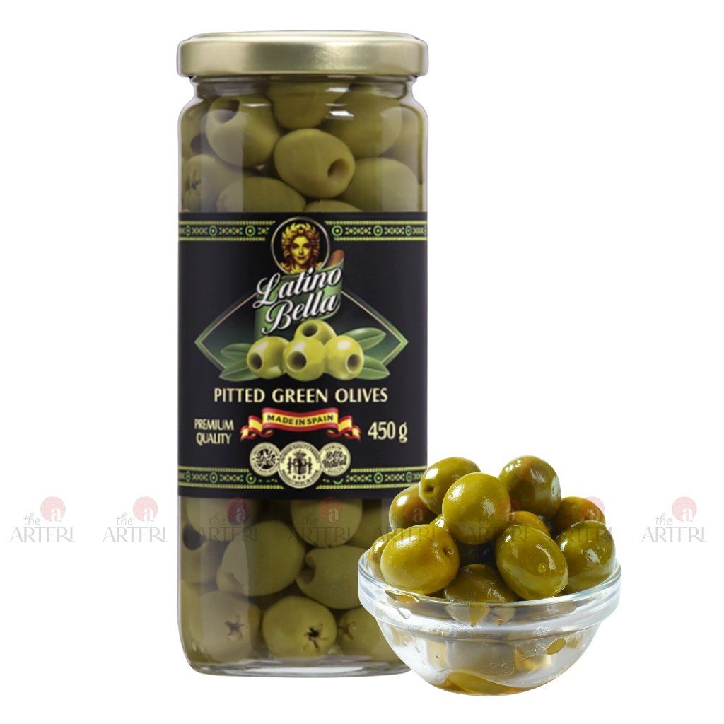 Trái Oliu Xanh Không Hạt Latino Bella 450g