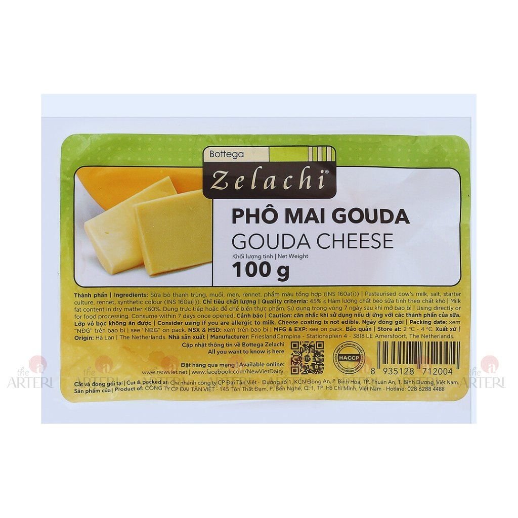 Phô Mai Gouda Bottega Zelachi 100g
