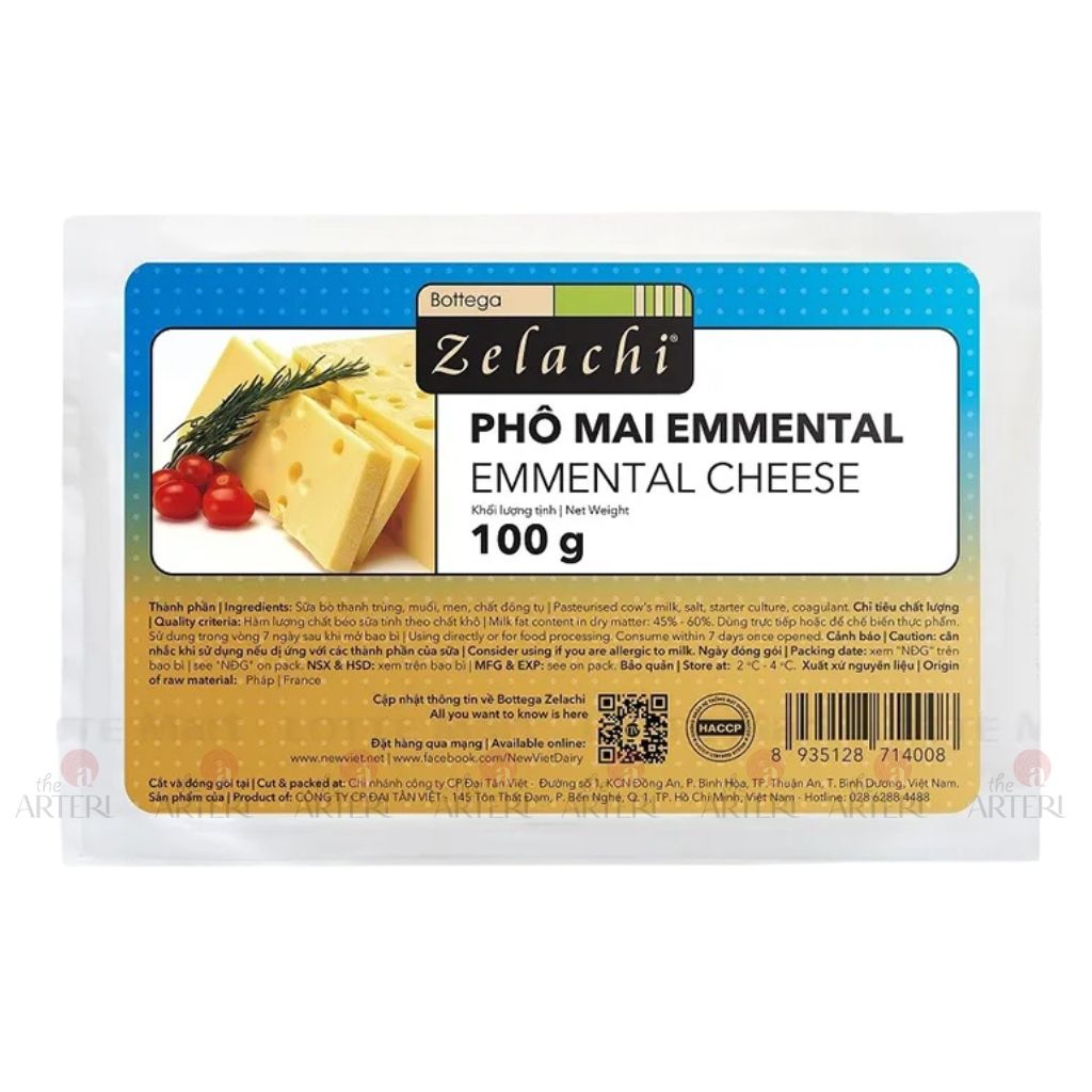 Phô Mai Emmental Bottega Zelachi 100g