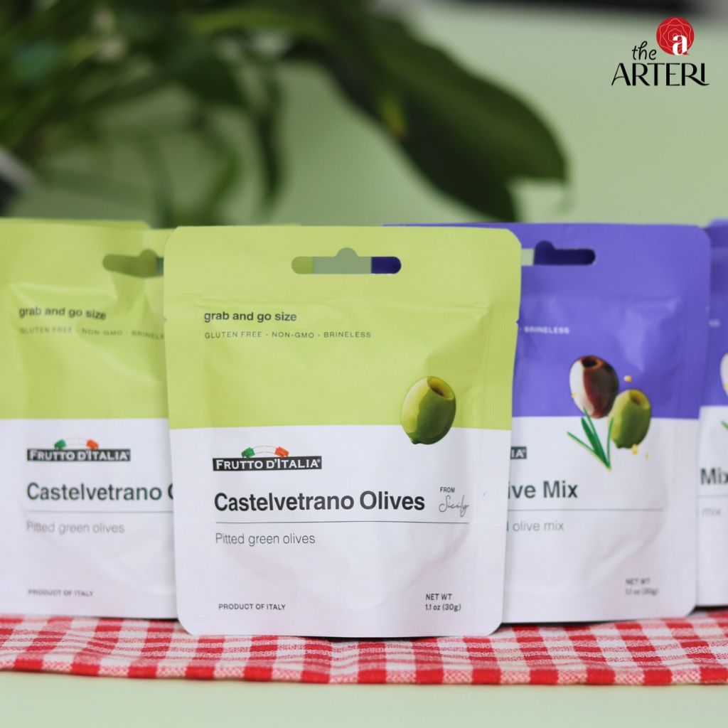 Trái Oliu Xanh Tách Hạt CastelVetrano Olives Madama Oliva 30g Doypack dạng túi tiện lợi