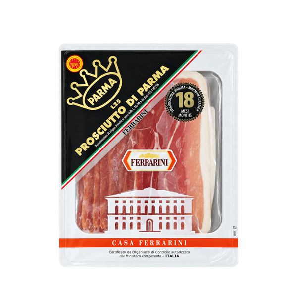 Thịt heo muối Parma ủ 18 tháng cắt lát hiệu Ferrarini 90gr