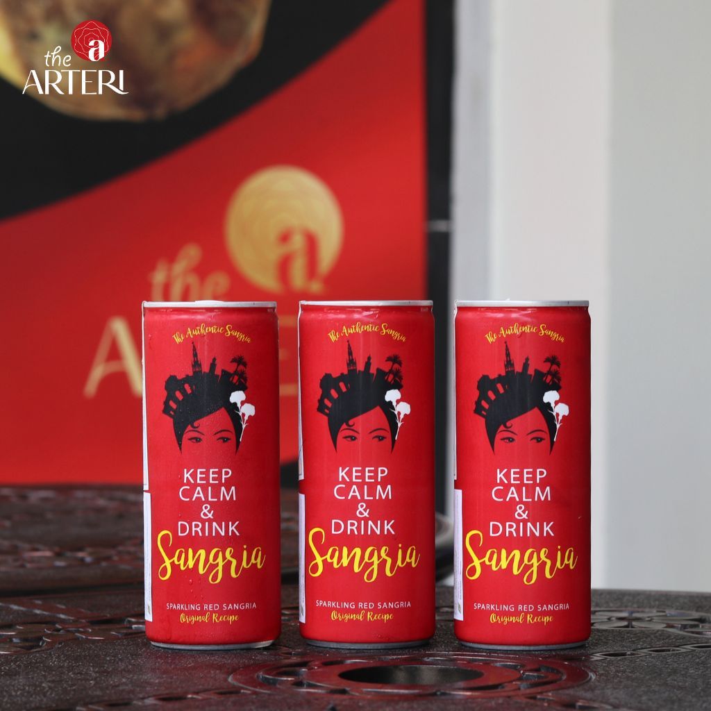 Rượu Vang Sủi Sparkling Sangria Red Lon 250ml Vang Tây Ban Nha Bodegas Verdúguez