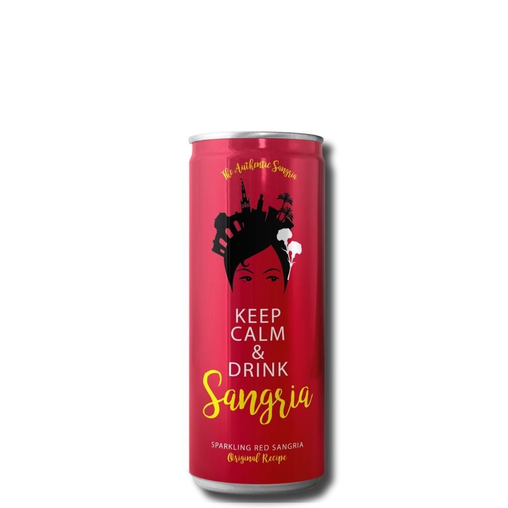 Rượu Vang Sủi Sparkling Sangria Red Lon 250ml Vang Tây Ban Nha Bodegas Verdúguez