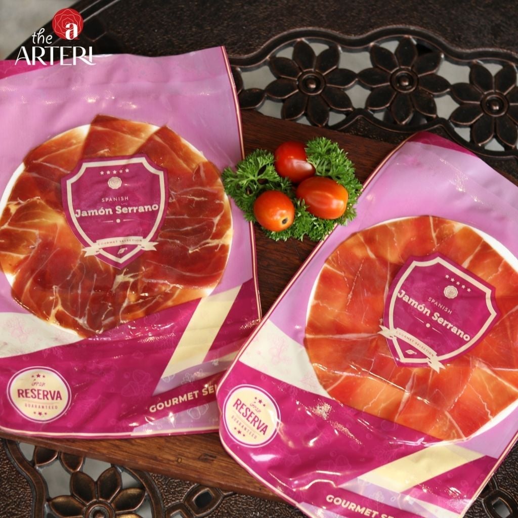 Đùi Sau Heo Trắng Muối Serrano 18 Tháng Gói Cắt Lát 30g