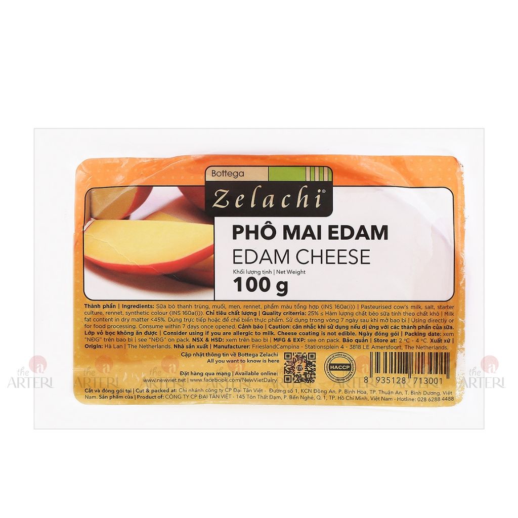 Phô Mai Edam Bottega Zelachi 100g