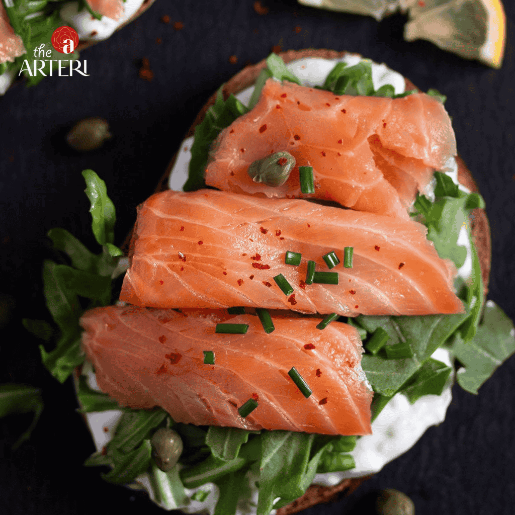 Cá Hồi Xông Khói Caspiar Cắt Lát 200gr Vị Nguyên Bản - Artinal Smoked Salmon