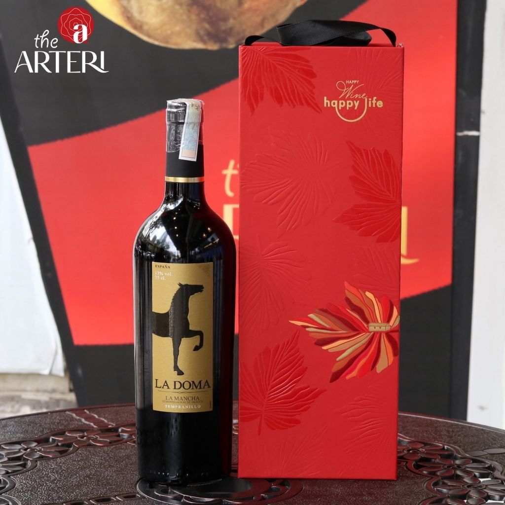 Hộp Quà Rượu Vang Đỏ Ladoma Happy Wine - Happy Life