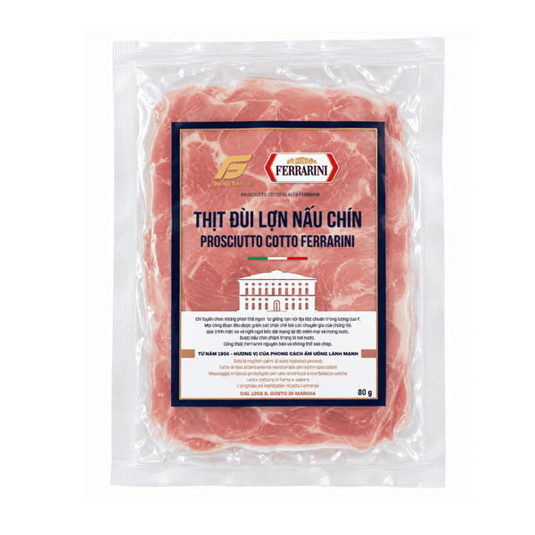 Thịt Đùi Heo Nấu Chín Prosciutto Cotto Ferrarini IL Nazionale 80g