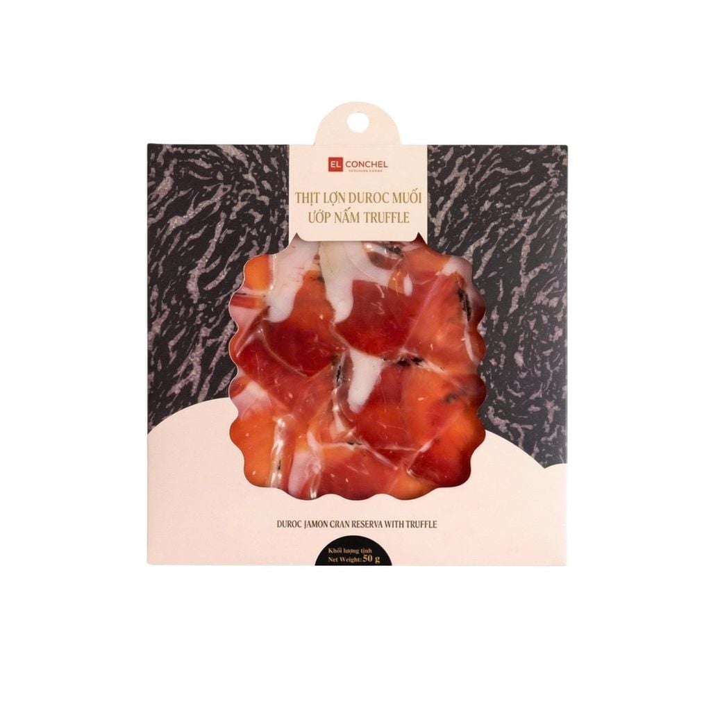 Đùi Heo Muối Duroc Gran Reserva Ướp Nấm Truffle 15 tháng Gói Cắt Lát 100g/50g