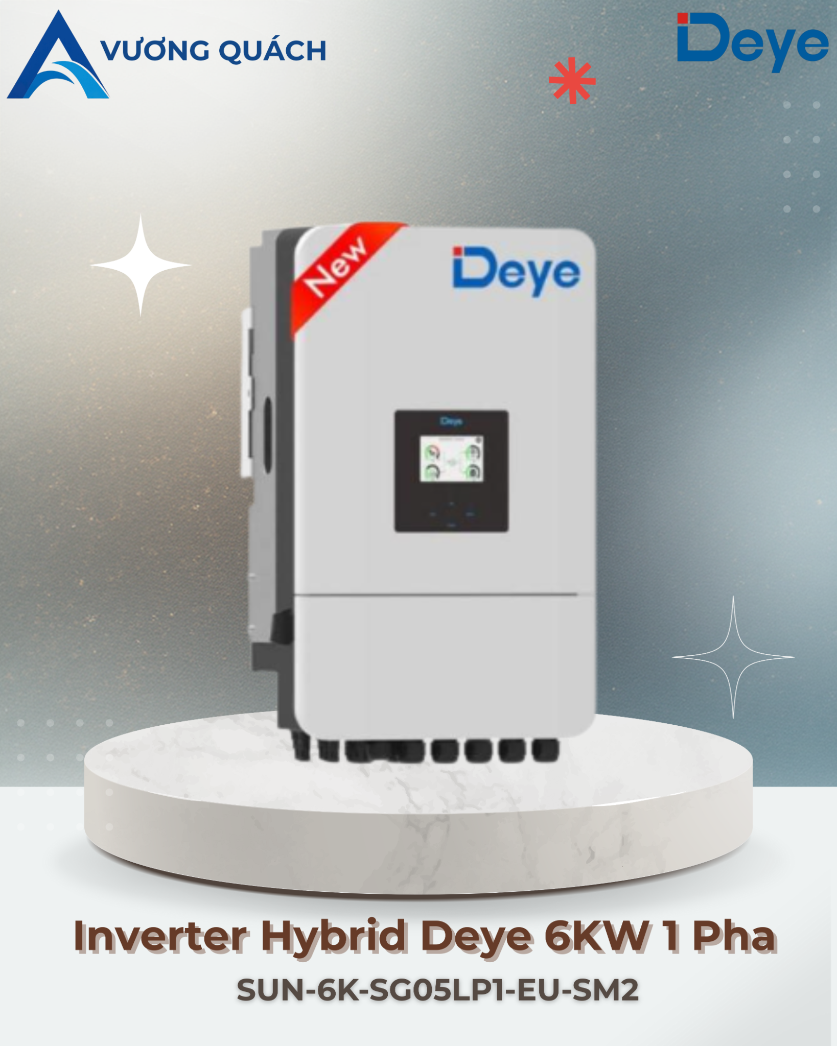  Inverter Hybrid Deye 6KW 1 Pha 
