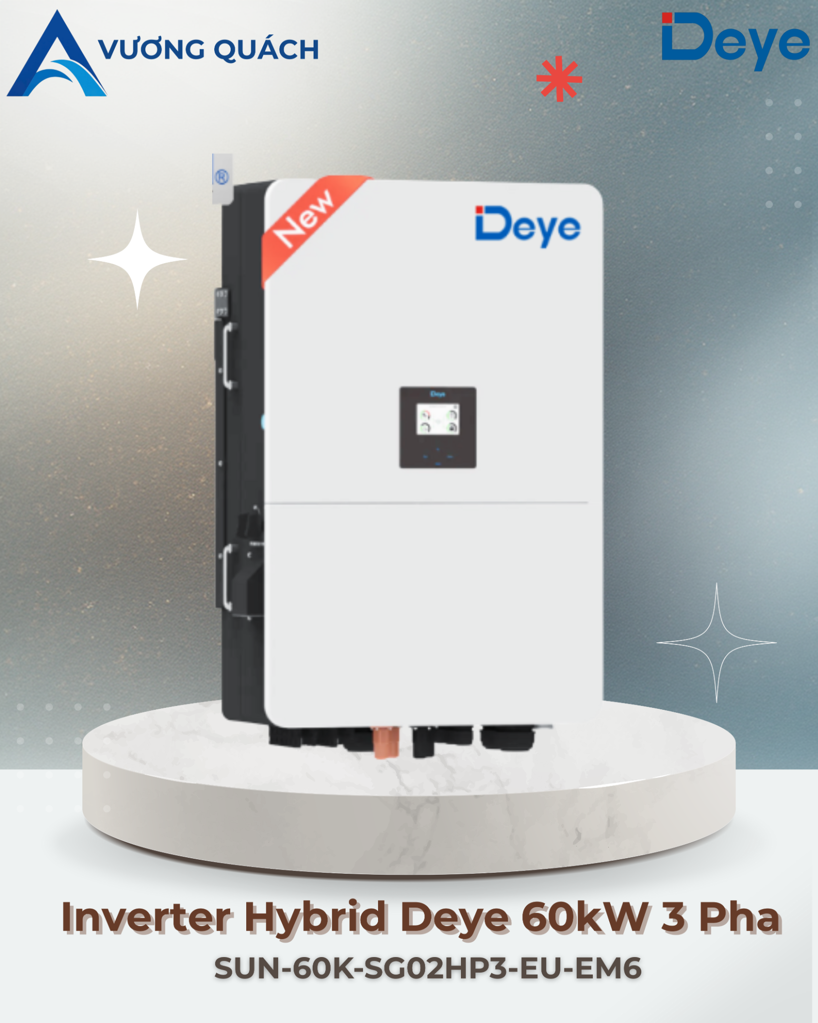  Inverter Hybrid Deye 60kW 3 Pha 