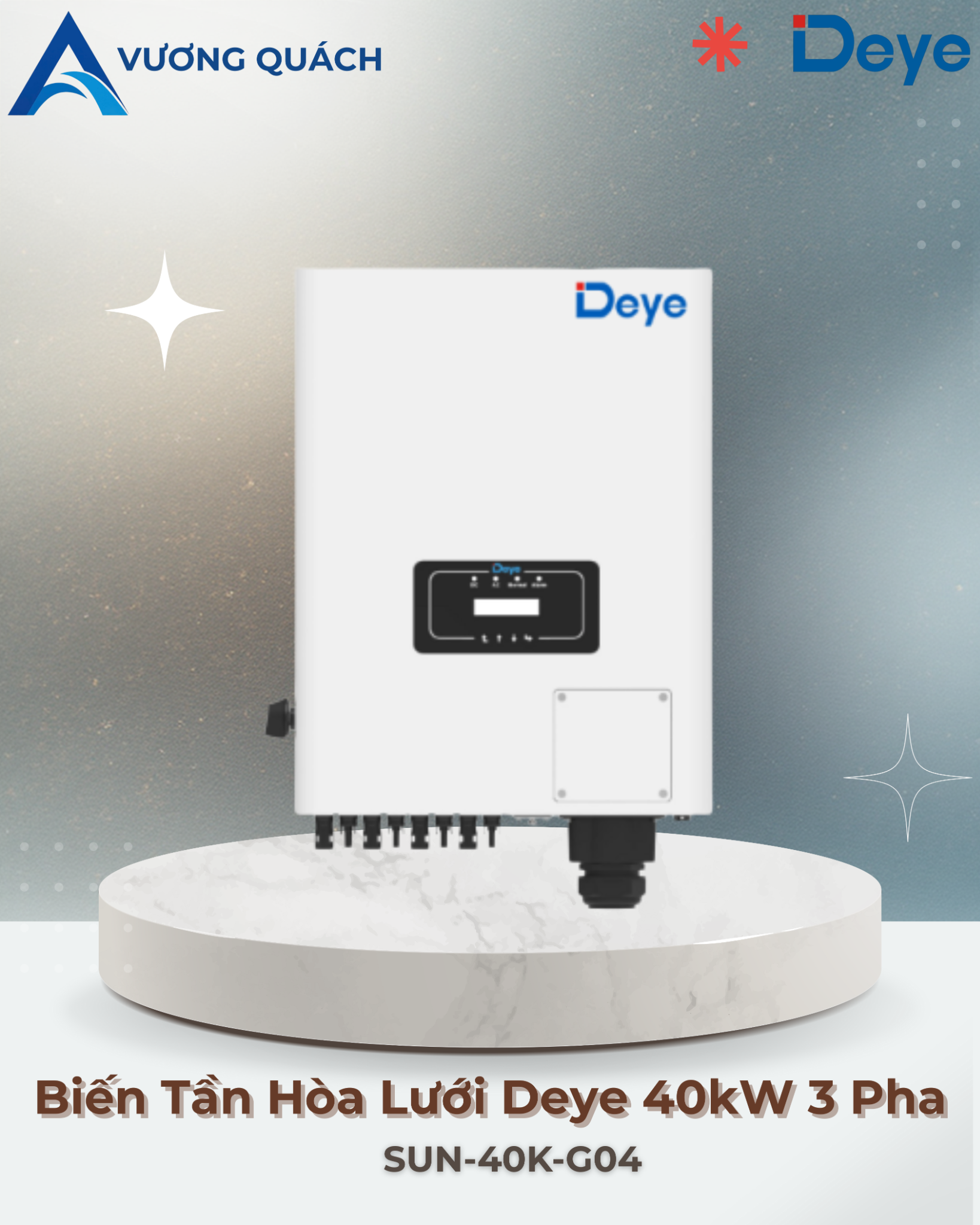  Biến Tần Hòa Lưới Deye 40kW 3 Pha 