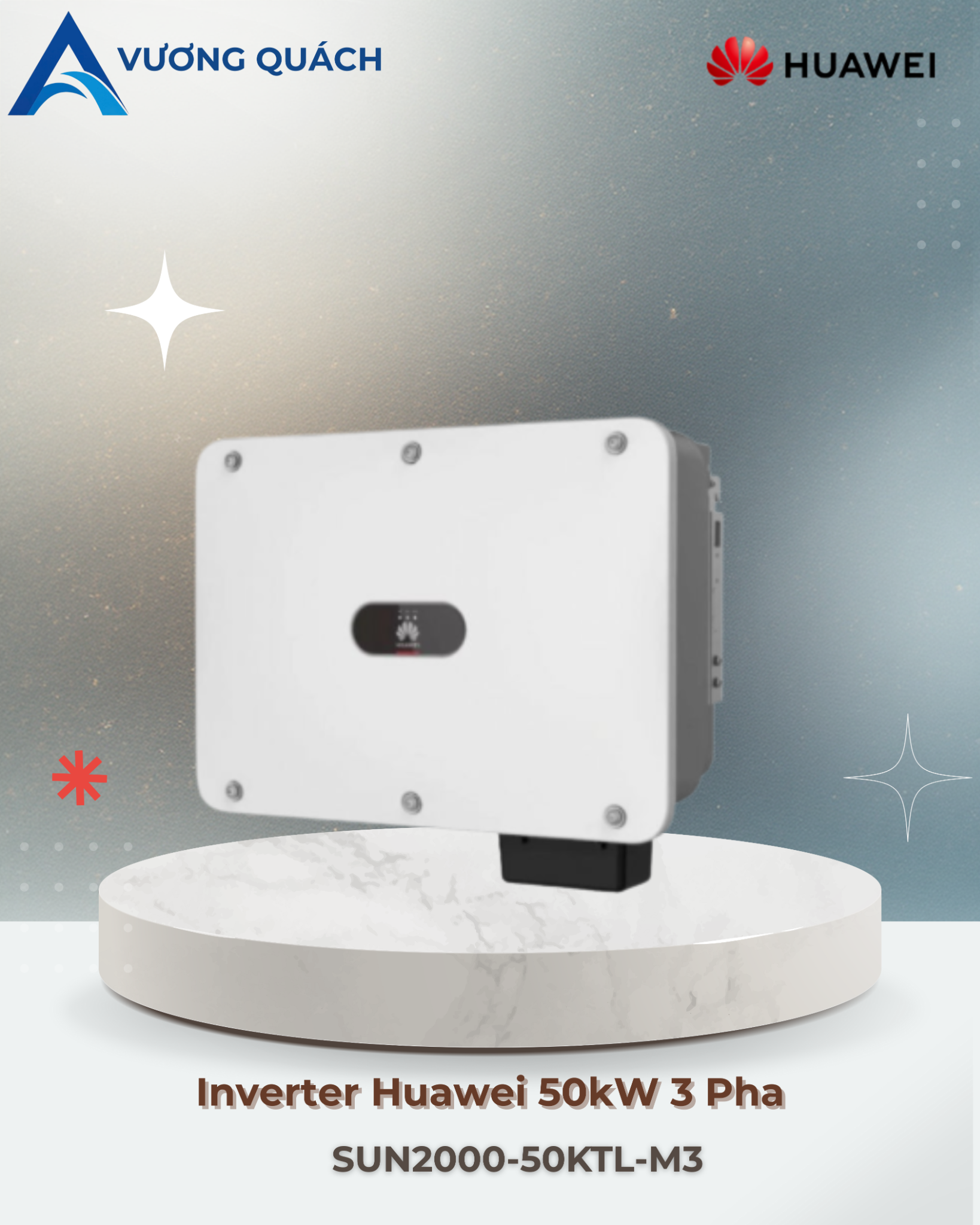  Inverter Huawei 50kW 3 Pha | SUN2000-50KTL-M3 