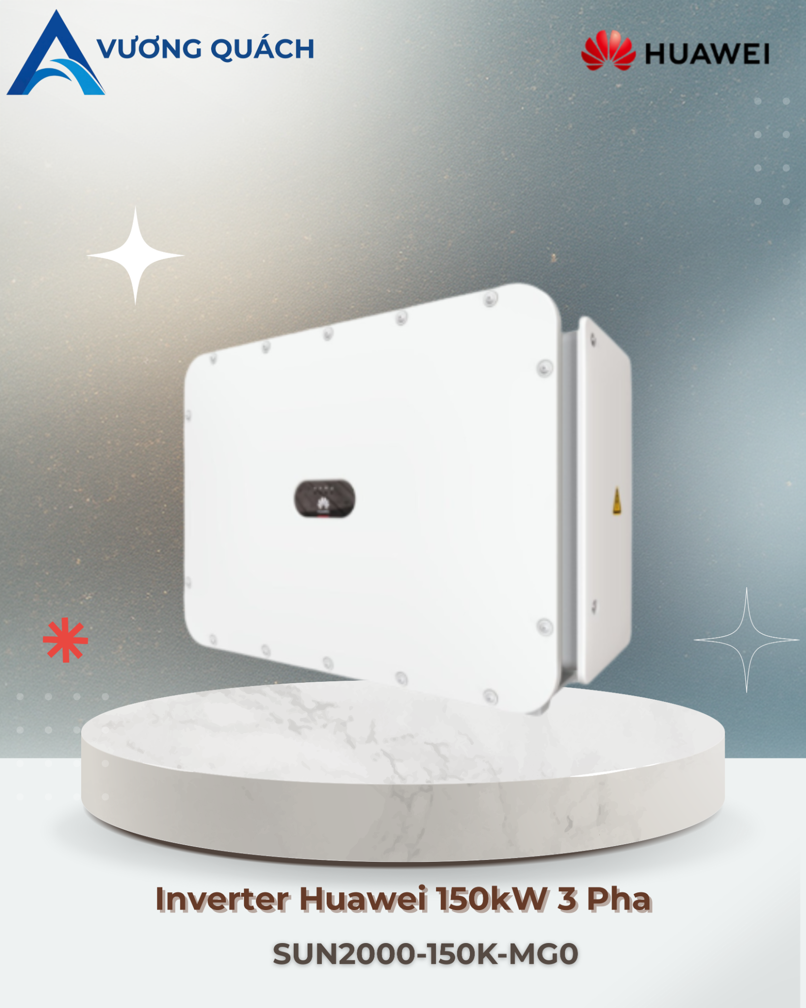 Inverter Huawei 150kW 3 Pha | SUN2000-150K-MG0