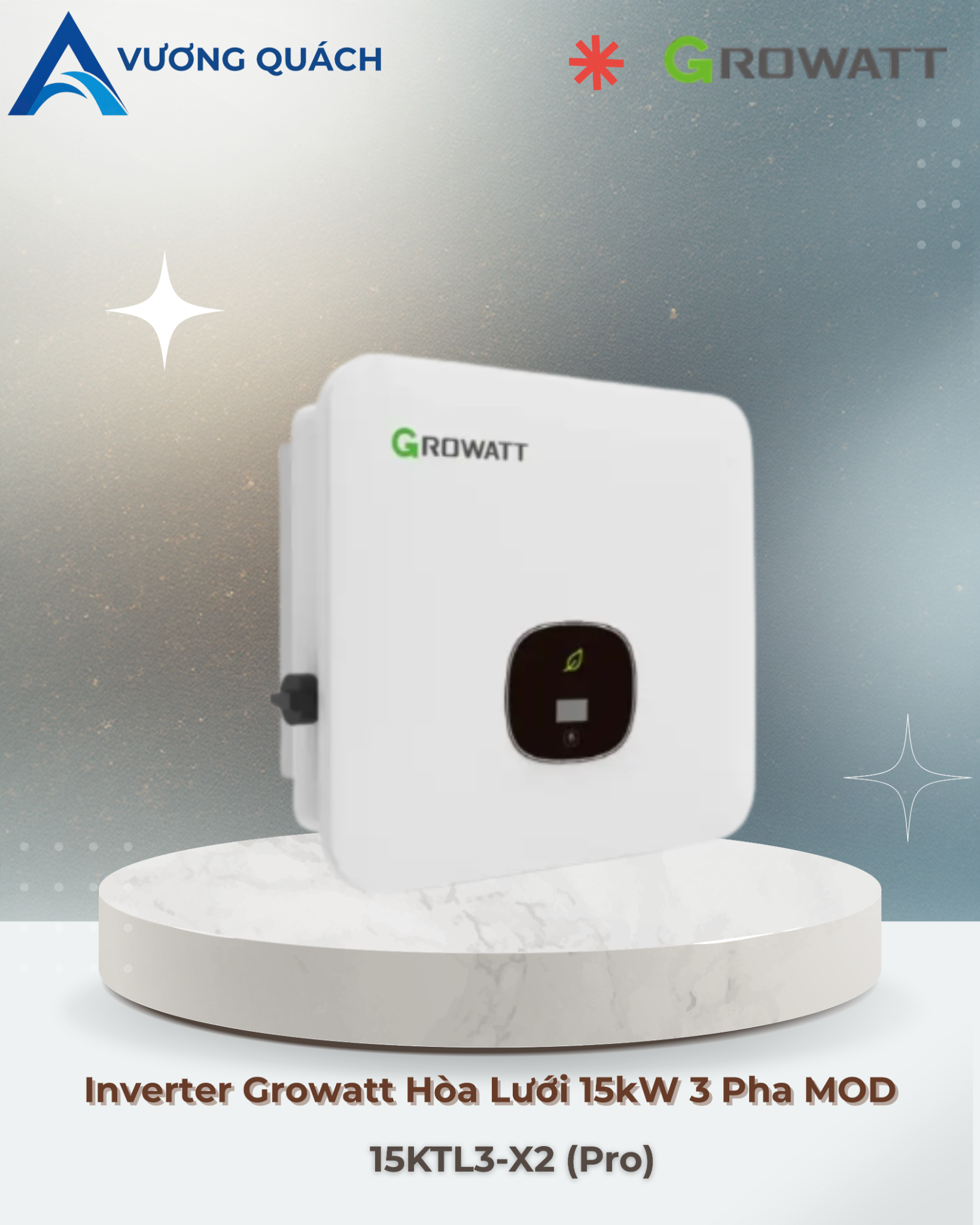 Inverter Growatt Hòa Lưới 15kW 3 Pha MOD 15KTL3-X2 (Pro)