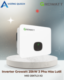  Inverter Growatt 25kW 3 Pha Hòa Lưới MID 25KTL3-X2 