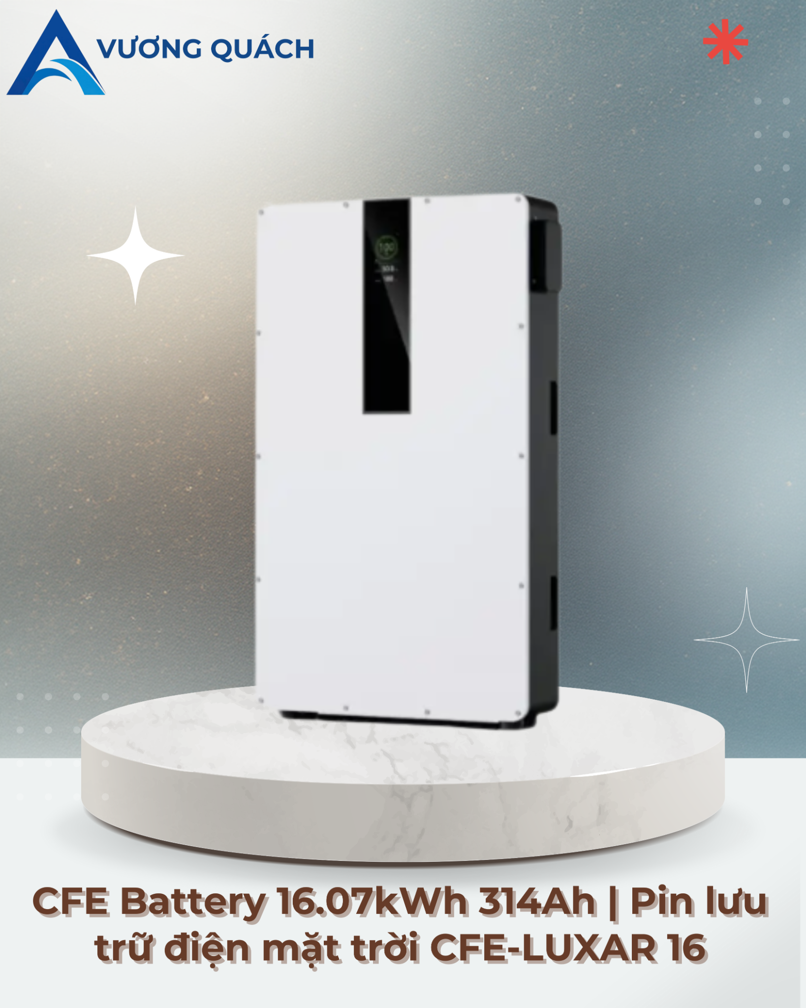  CFE Battery 16.07kWh 314Ah | Pin lưu trữ điện mặt trời CFE-LUXAR 16 