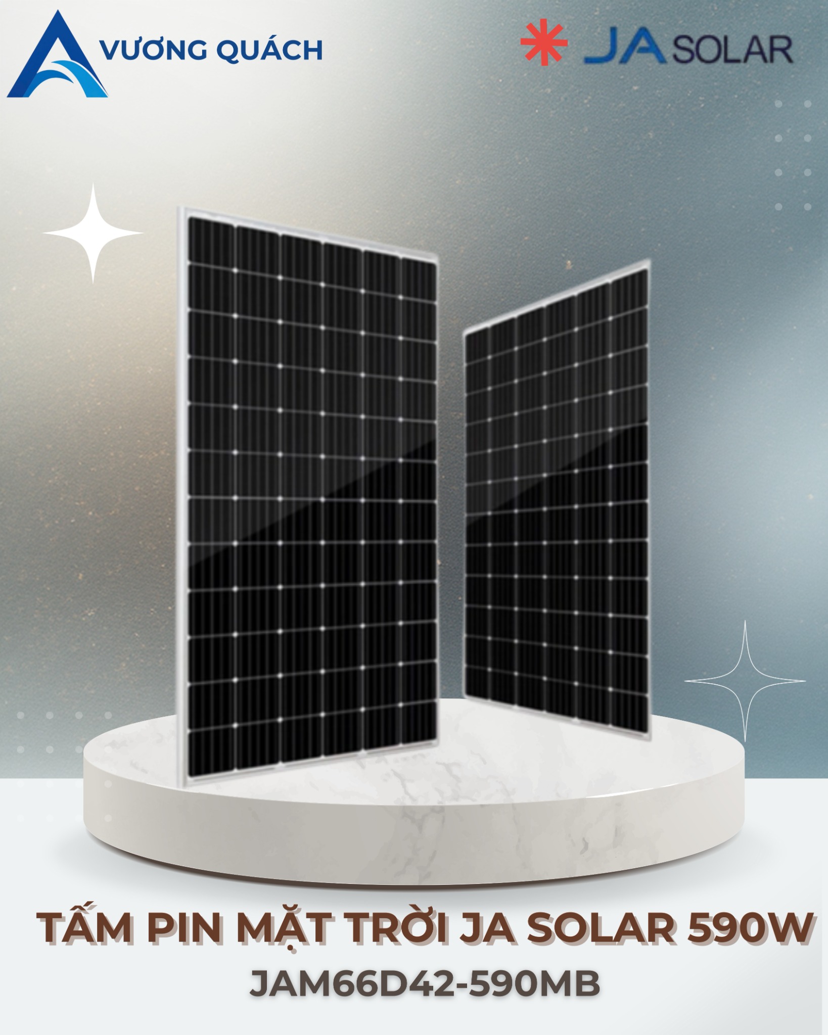 TẤM PIN MẶT TRỜI JA SOLAR 590W