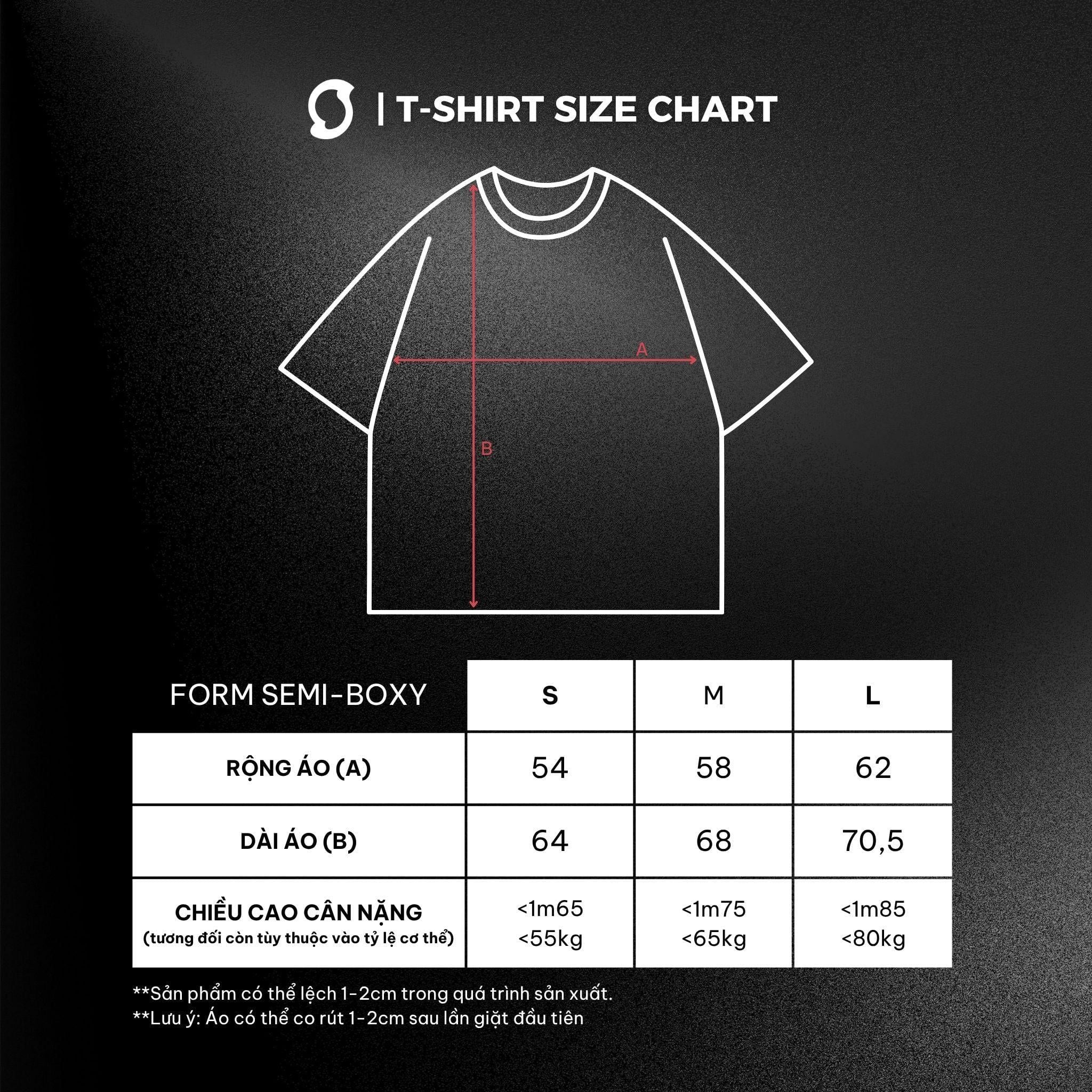  Áo Thun Trơn Outerity Symbol Form Semi-Boxy 
