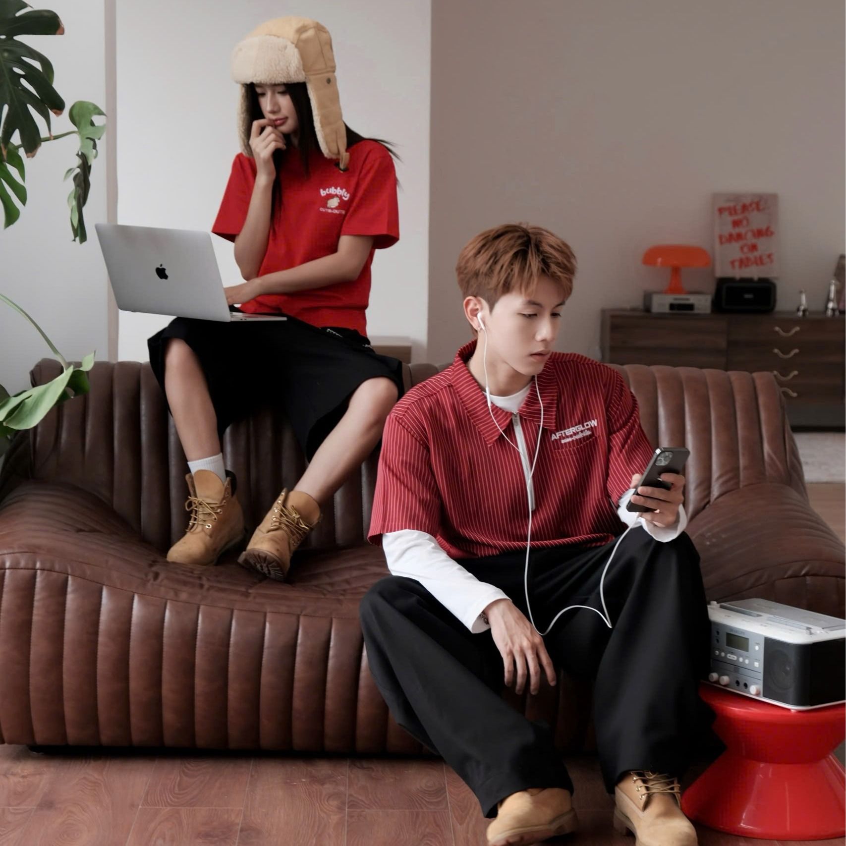  [COLLECTION TẾT] Áo Sơ Mi Tay Lỡ Kẻ Sọc Outerity Afterglow Nam Nữ Unisex / DREAM HORSE COLLECTION 2026 