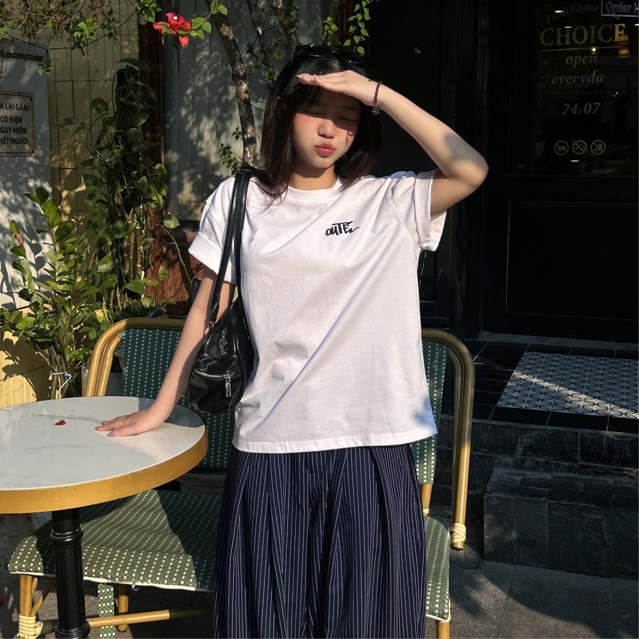  Áo Thun Trơn Outerity Symbol Form Semi-Boxy 