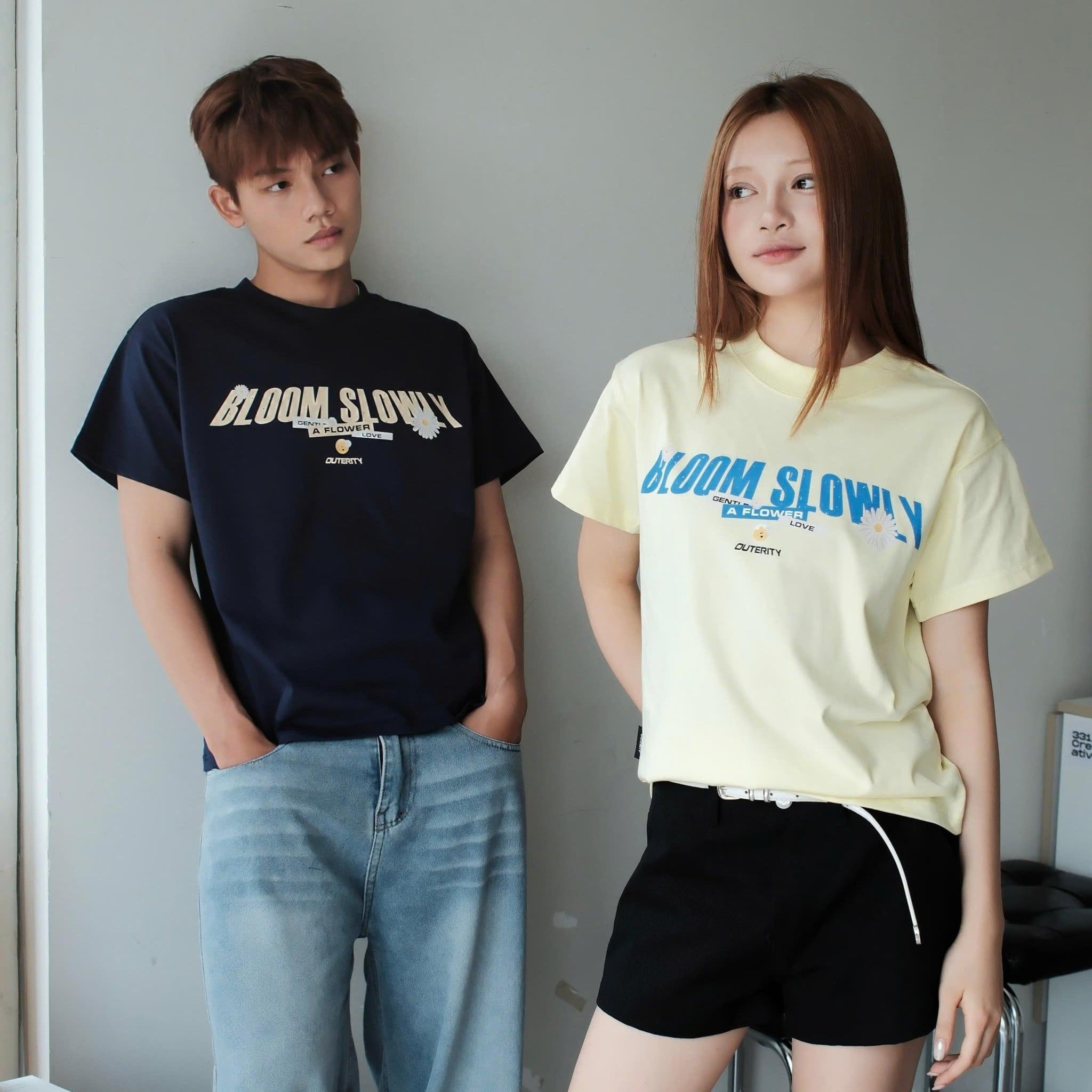  Áo Thun Form Regular Fit Outerity Slowly Premium Cotton 250gsm Unisex Nam Nữ Localbrand 