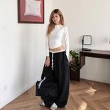  Quần Dài Kẻ Sọc Ống Rộng Phối Lưng Outerity Striped V2 