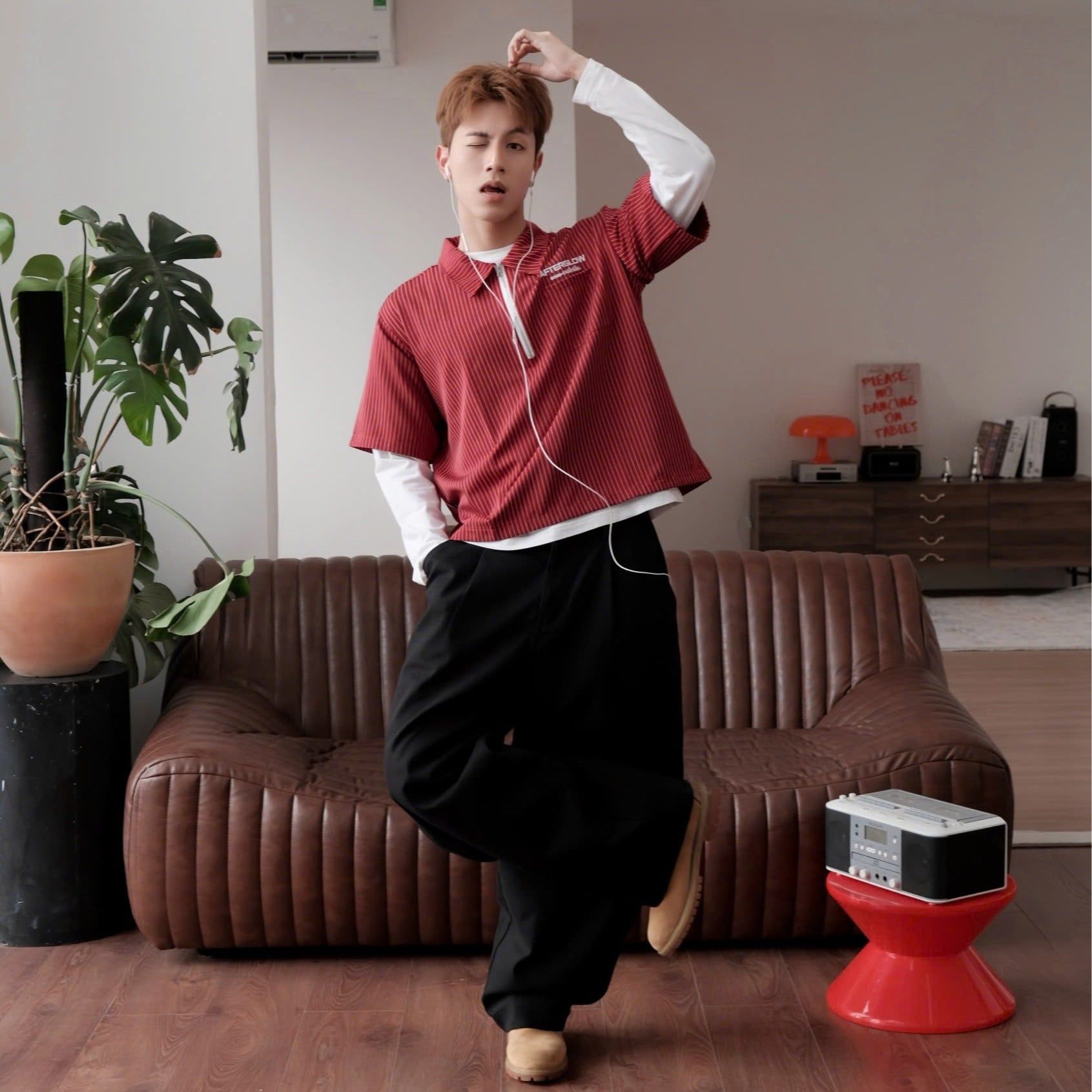  [COLLECTION TẾT] Áo Sơ Mi Tay Lỡ Kẻ Sọc Outerity Afterglow Nam Nữ Unisex / DREAM HORSE COLLECTION 2026 