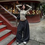  Áo Thun Nữ Dài Tay Ôm Body Outerity Long Slim Tee Basic Cotton Co Giãn Mềm Mịn 